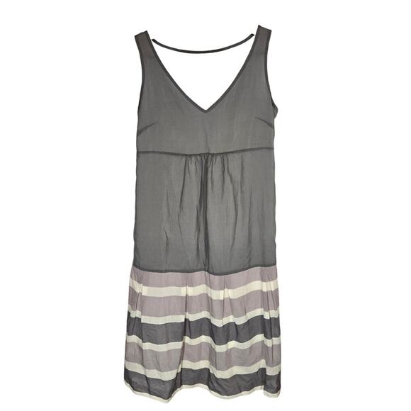 Gap Maternity Silk Blend Striped A Line Dress Minimalist Simple Classic Small - Picture 1 of 6